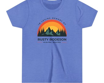 Rouille - Orange montagne pour enfant - T-shirt à manches courtes pour enfant