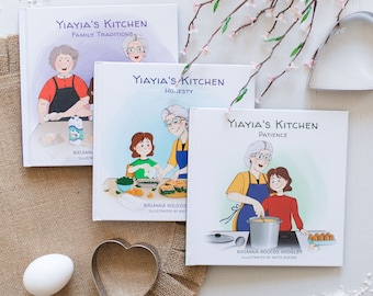 Yiayia’s Kitchen Children's Books- 3 Hardcover Book Series