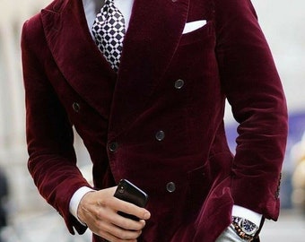 mens maroon dinner jacket