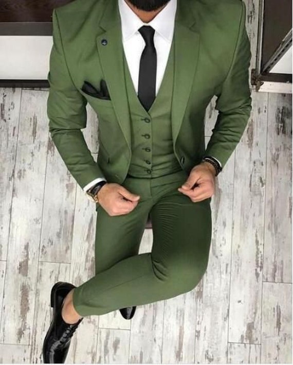 Men Suits Light Green Men Suit 3 Piece Suit Wedding Suits Etsy India