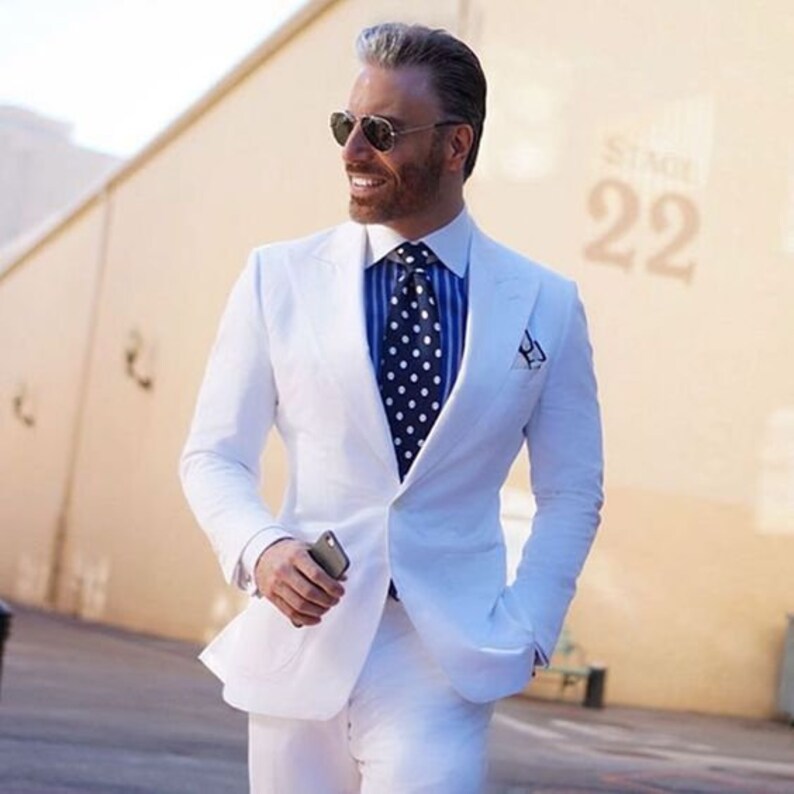 designer suits in white colour