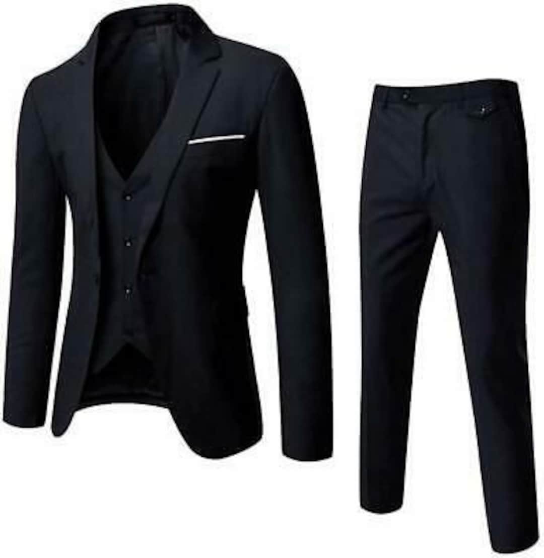 Men Suits, Formal Suits for Men, Men Black Suits,2 Piece Suits Slim Fit ...