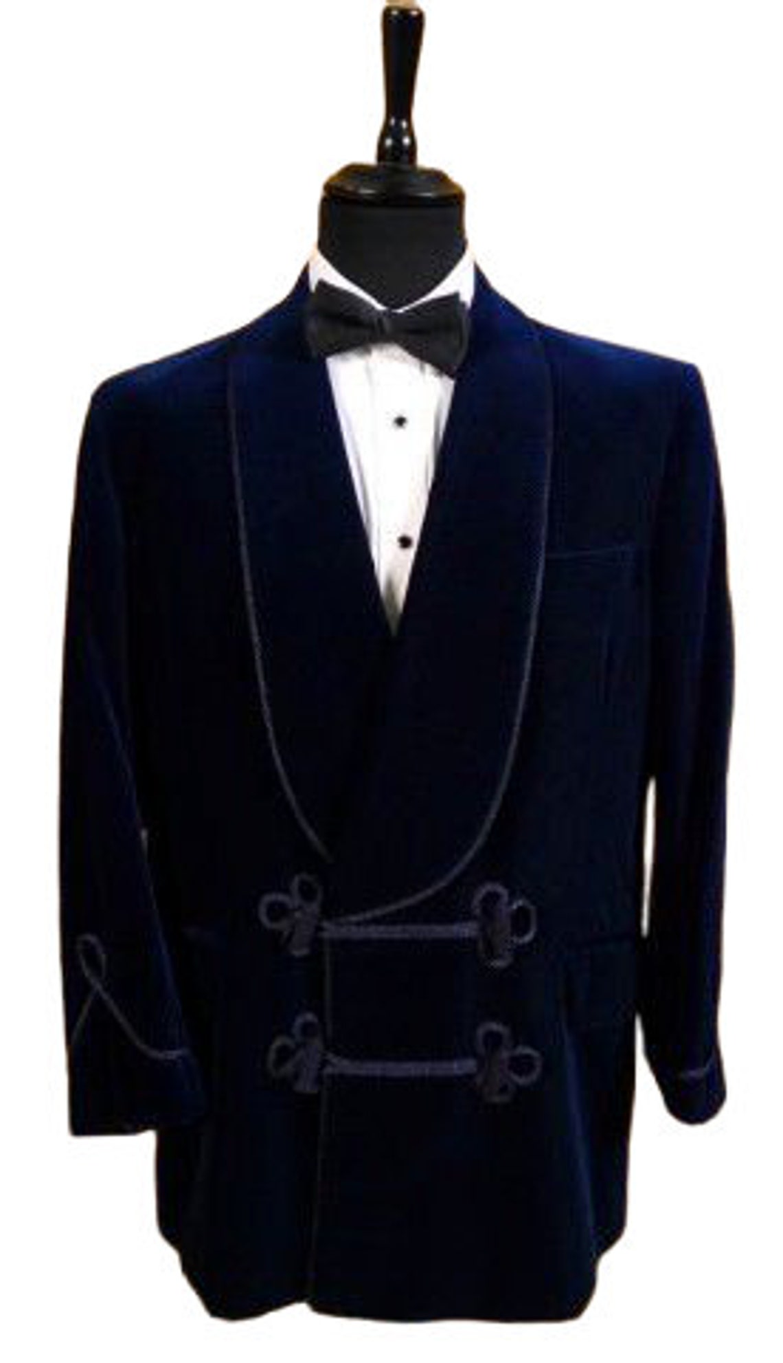 Men's Luxury Elegant Smoking Jacket in Blue Velvet Double - Etsy