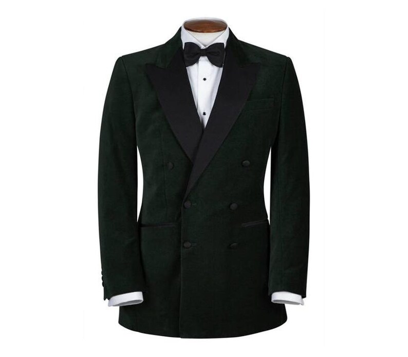 Men Double Breast Coat Smoking Jacket Men Velvet Coat for - Etsy