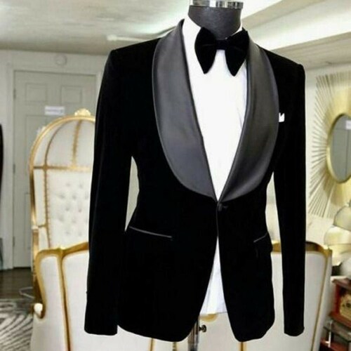 Men Tuxedo Jacket Yellow Slim Fit One Button Dinner Jacket Etsy