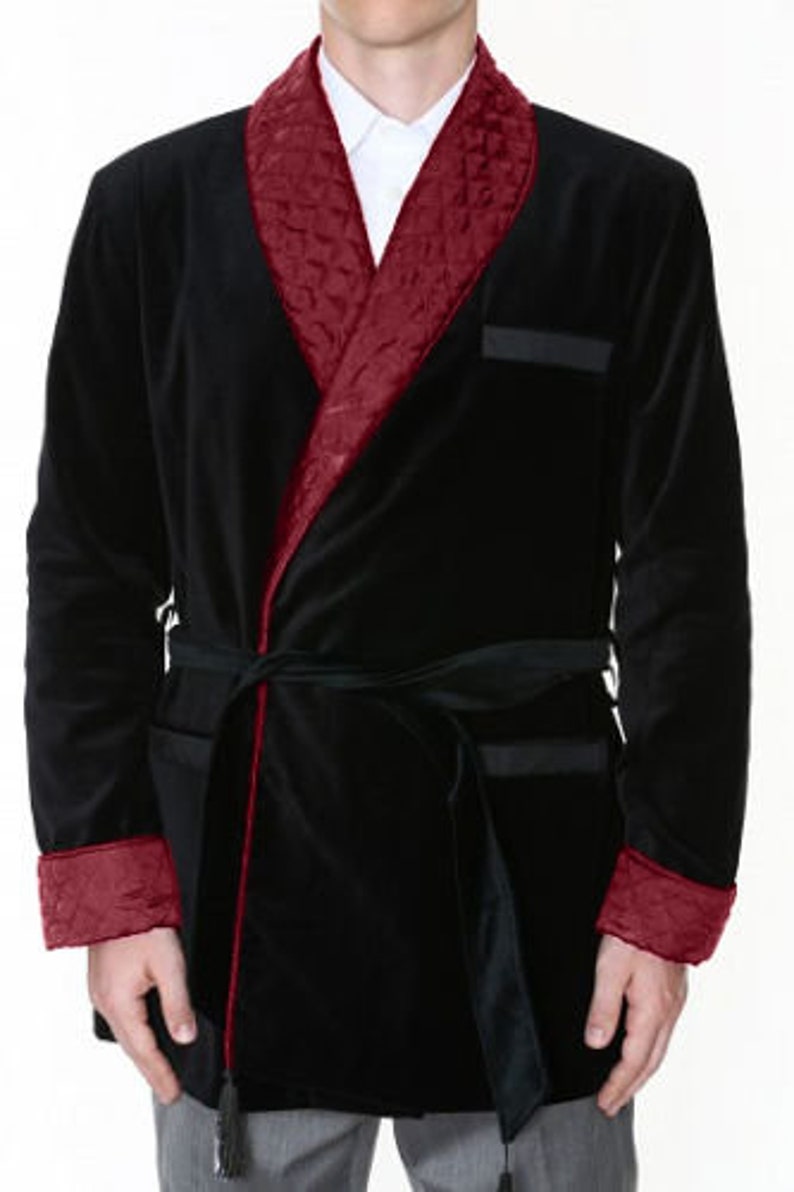 Men Smoking jacket robe New Arrival for Elegant Hosting | Etsy