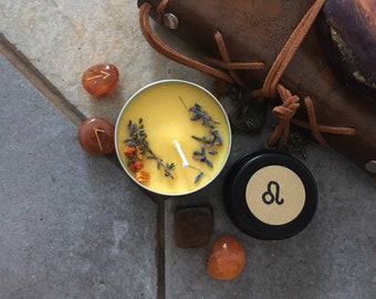 ZODIAC CANDLES - LEO ( cinnamon lemon )