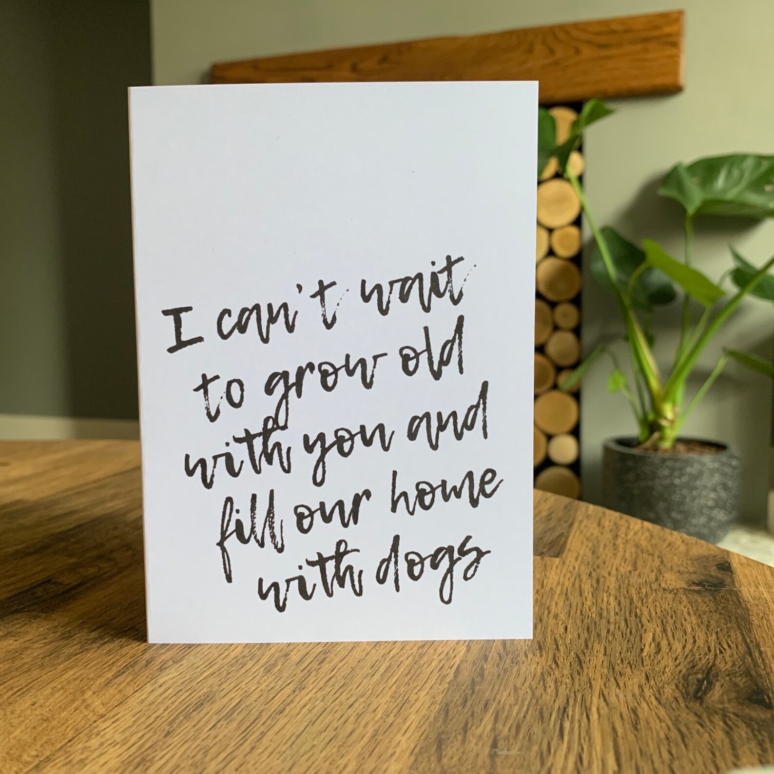 I Can't Wait To Grow Old With You Card Etsy