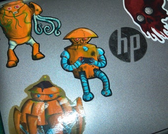 Old Robot Stickers with Choice