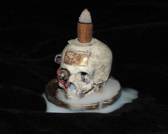 Servo skull backflow incense burner