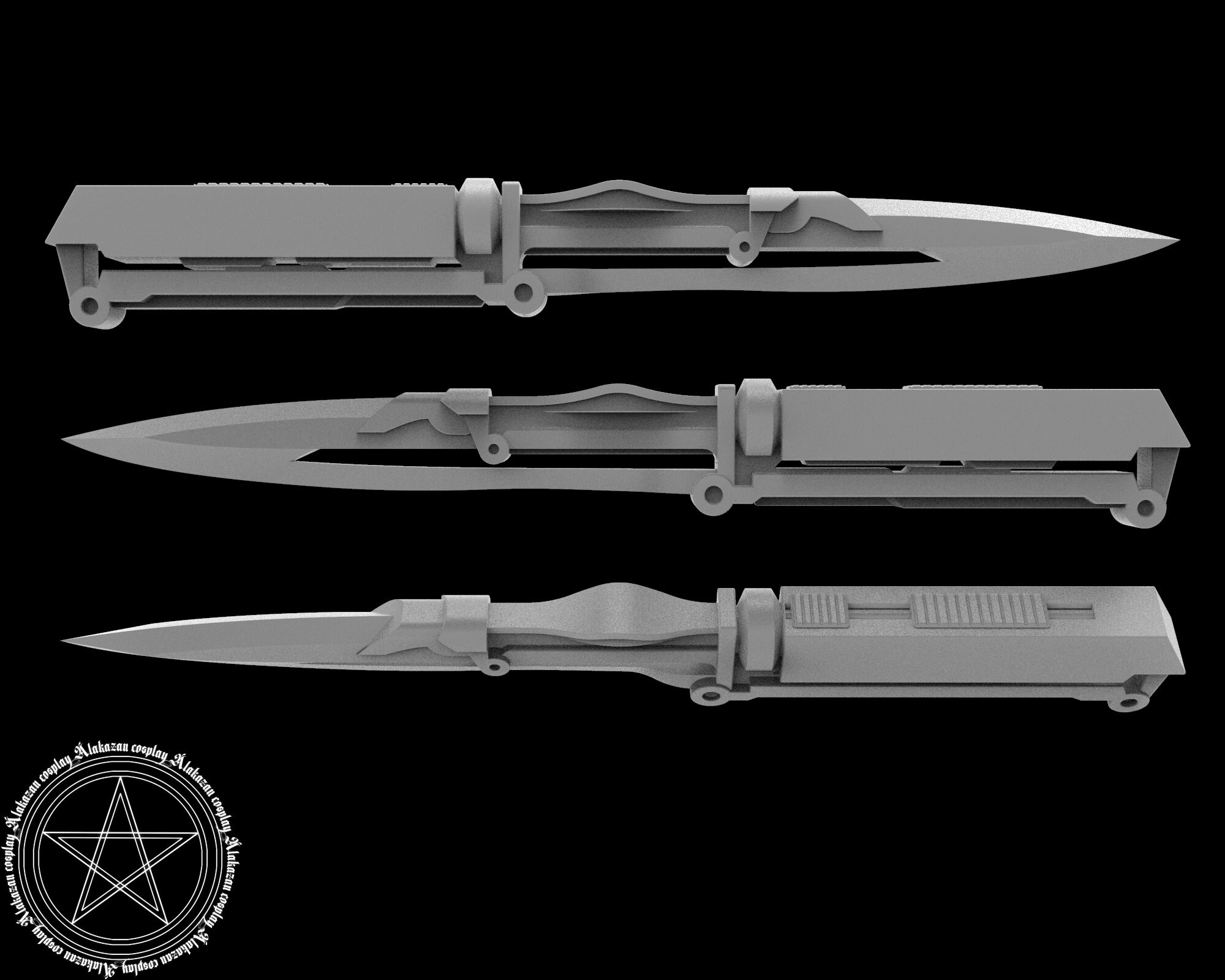 Mandalorian Vibroblade Concept Art Version 3d Kit/finished Etsy Hong Kong