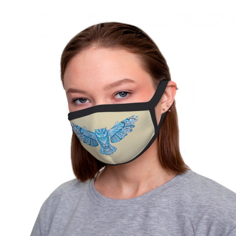 Ethnic Owl Fashion Face Mask Animal Art Mask Cool Design ...