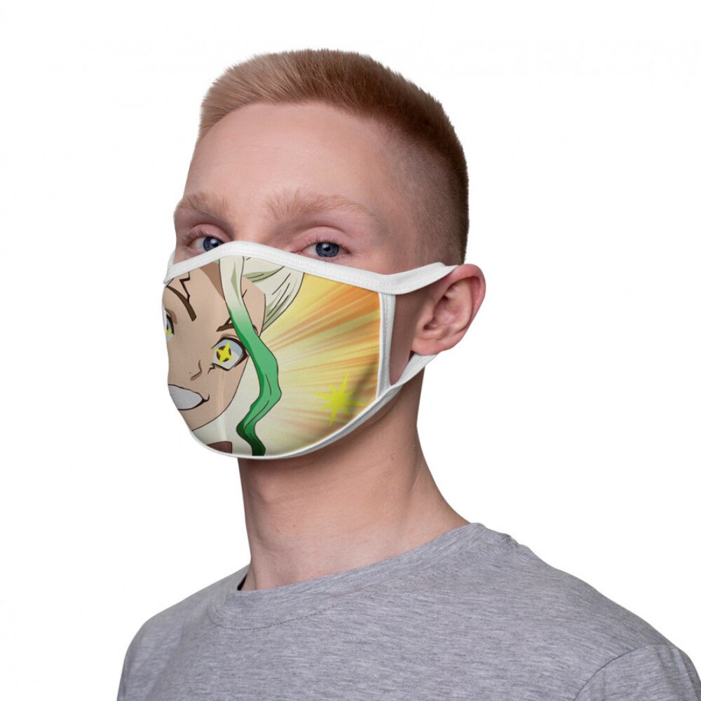 Senku Ishigami Dr. Stone Face Mask Anime Graphic Mask Cool Etsy