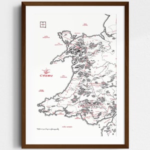 Cymru-kaart geïnspireerd op Tolkien