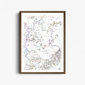 Oxfordshire Stadtplan inspiriert von Tolkien