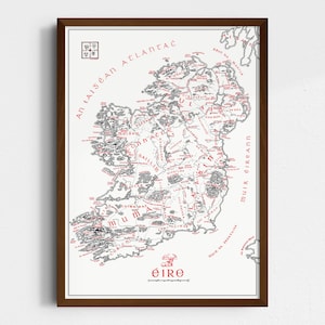Éire | Mapa da Irlanda inspirado em Tolkien