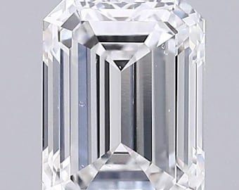 1.50 Ct Emerald Cut IGI Certified Loose Lab-Grown Diamond, Brilliant Cut VVS Clarity Top Rated CVD  Loose Diamond for Engagement Ring