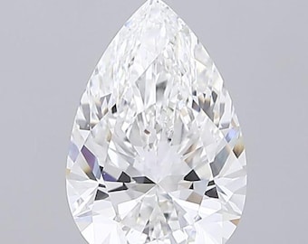 3 Ct Pear Cut IGI Certified Loose Lab-Grown Diamond, Brilliant Pear Cut Top Rated Labgrown Diamond, CVD  Loose Diamond for Engagement Ring