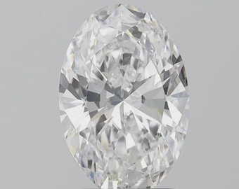 Oval Cut IGI Certified Loose Lab-Grown Diamond, Brilliant Cut VVS Clarity Top Rated Diamond,CVD Lab-Grown Loose Diamond for Engagement Ring