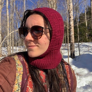 PATTERN - Bob and Weave Knit Balaclava PDF