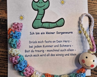 Sorgenwürmchen/ Glückswürmchen/Häkelwurm/ Worry worm