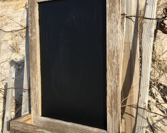 Chalkboard with shelf and key hangers