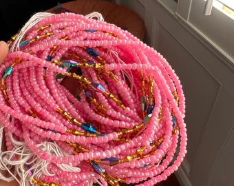 One Pink  string waistbeads