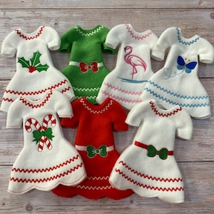 Fleece Elf Dress: Fits 12&quot; Dolls, Various Designs