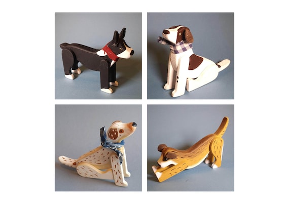 Personalised Dog Toy, Present for Pet Owner, Wooden, miniature