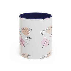 Abstraktes Gesicht Kaffeetasse : Künstlerische Moderne Kunst Trinkgefäß