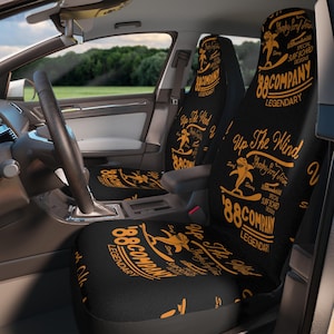 Fundas de asiento para autos de aventura legendarias / Accesorios únicos para autos, regalos para viajeros, artículos divertidos para viajes por carretera