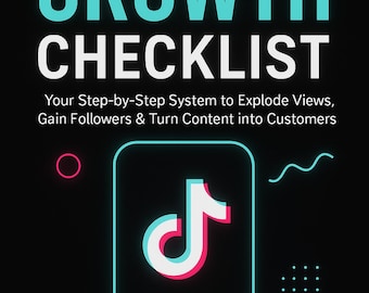 Lista de verificación de crecimiento en TikTok de 30 días / Guía de marketing (PDF)