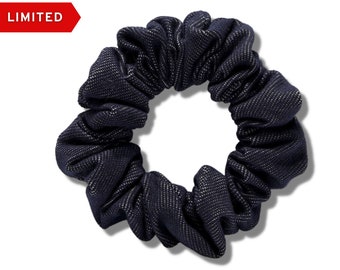 Stretch Denim Scrunchie Hair Tie | Gift For Her | Slim, Medium, Large, XL Scrunchie