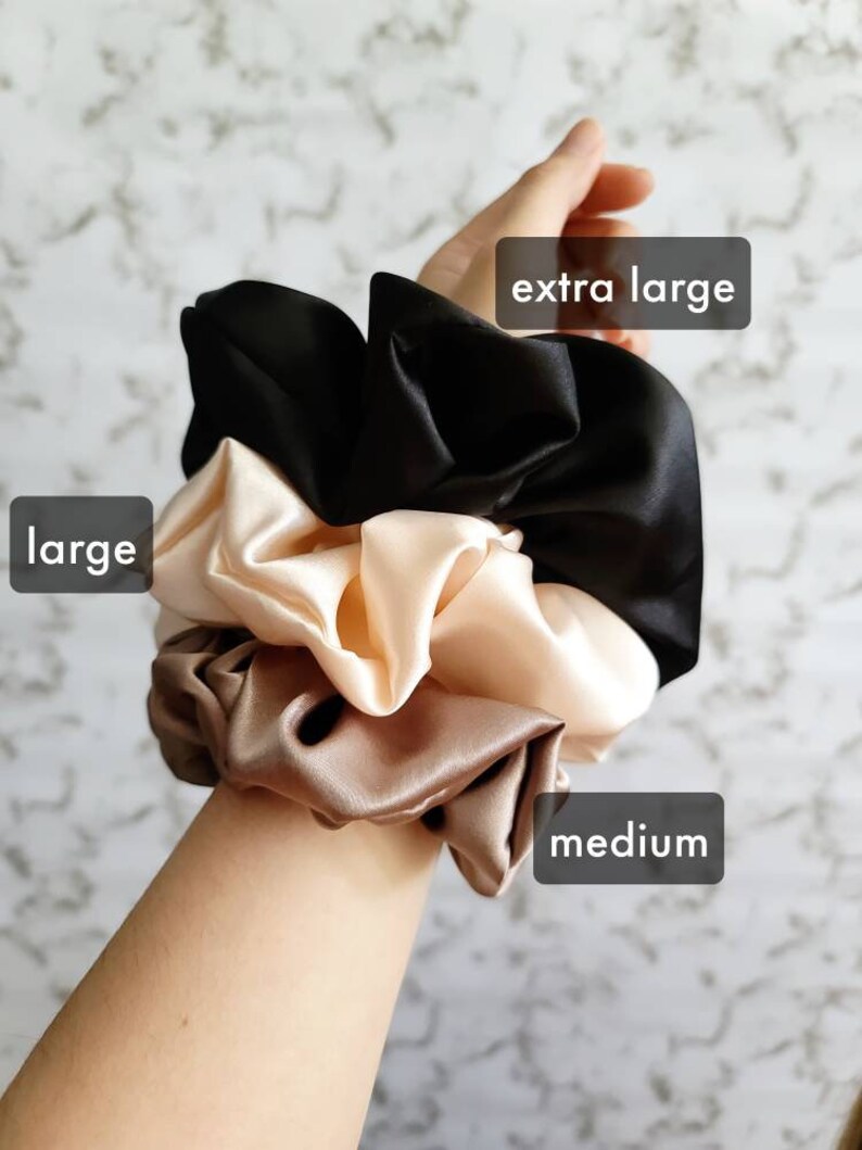 Scrunchie Hair Tie Soft Satin Scrunchie Elastic Hair Tie Etsy