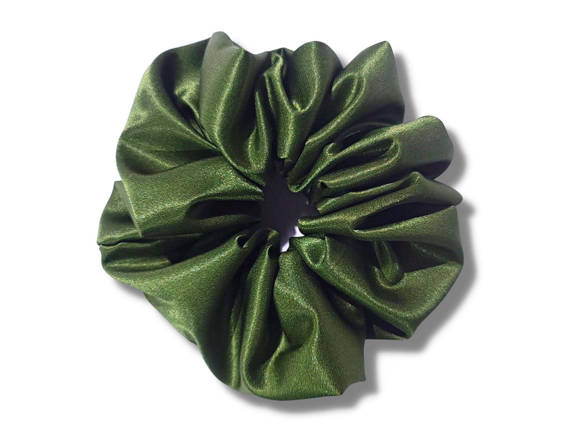 Moss Green Scrunchie Hair Tie Soft Satin Scrunchie Green - Etsy