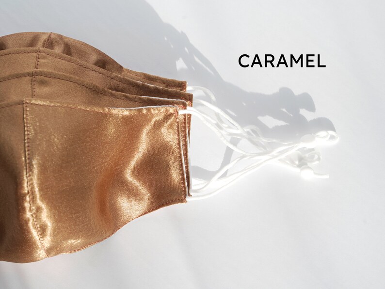 Satin Face Mask With Nose Wire Not Real Silk Face Mask Etsy Canada