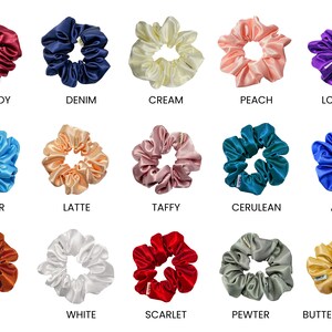 Wholesale Pack Of 20 Scrunchies Hair Tie Set Soft Satin Scrunchie Homemade Scrunchies Gift Items Perfect Gift For Her Bun Holder image 4