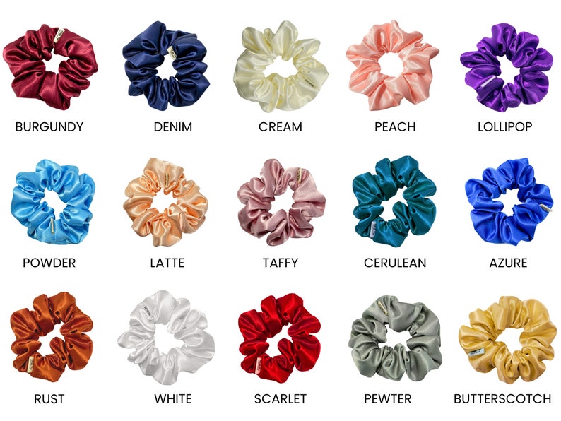 Wholesale Pack Of 20 Scrunchies Hair Tie Set Soft Satin Scrunchie Homemade Scrunchies Gift Items Perfect Gift For Her Bun Holder image 4