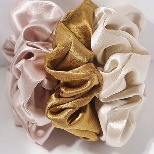 Wholesale Pack Of 20 Scrunchies Hair Tie Set Soft Satin Scrunchie Homemade Scrunchies Gift Items Perfect Gift For Her Bun Holder image 6