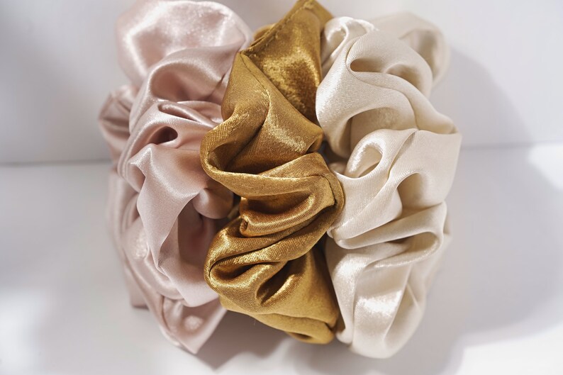 Wholesale Pack Of 20 Scrunchies Hair Tie Set Soft Satin Scrunchie Homemade Scrunchies Gift Items Perfect Gift For Her Bun Holder image 6