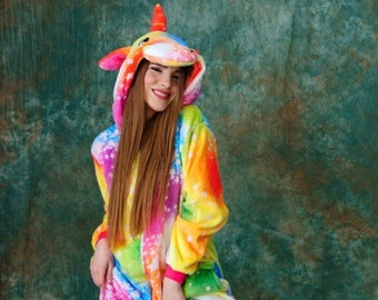 kigurumi, unicorn pajamas, unisex pajamas, womens pajamas, adult unicorn, unicorn costume, jumpsuit pajamas, lounging pajamas, mens pajamas,