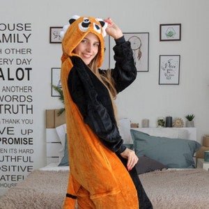 Panda Strampelanzug, Panda Strampelanzug für Erwachsene, Pandakostüm für Erwachsene, Panda Pyjamas, Kigurumi, Strampelanzug für Frauen, Pyjama für Erwachsene, Halloween-Strampelanzug Tierkostüm