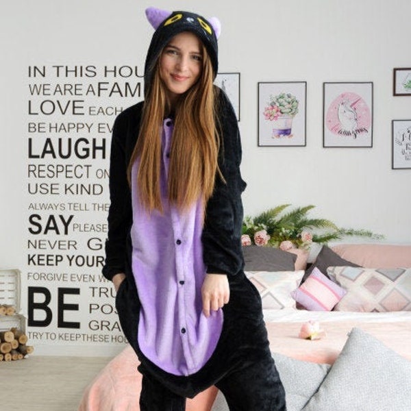 chat onesie adulte, pyjama chat, kigurumi, pyjamas drôles, costume onesie adulte, cosplay animal, drôles unisexes onesies, animal costume adulte