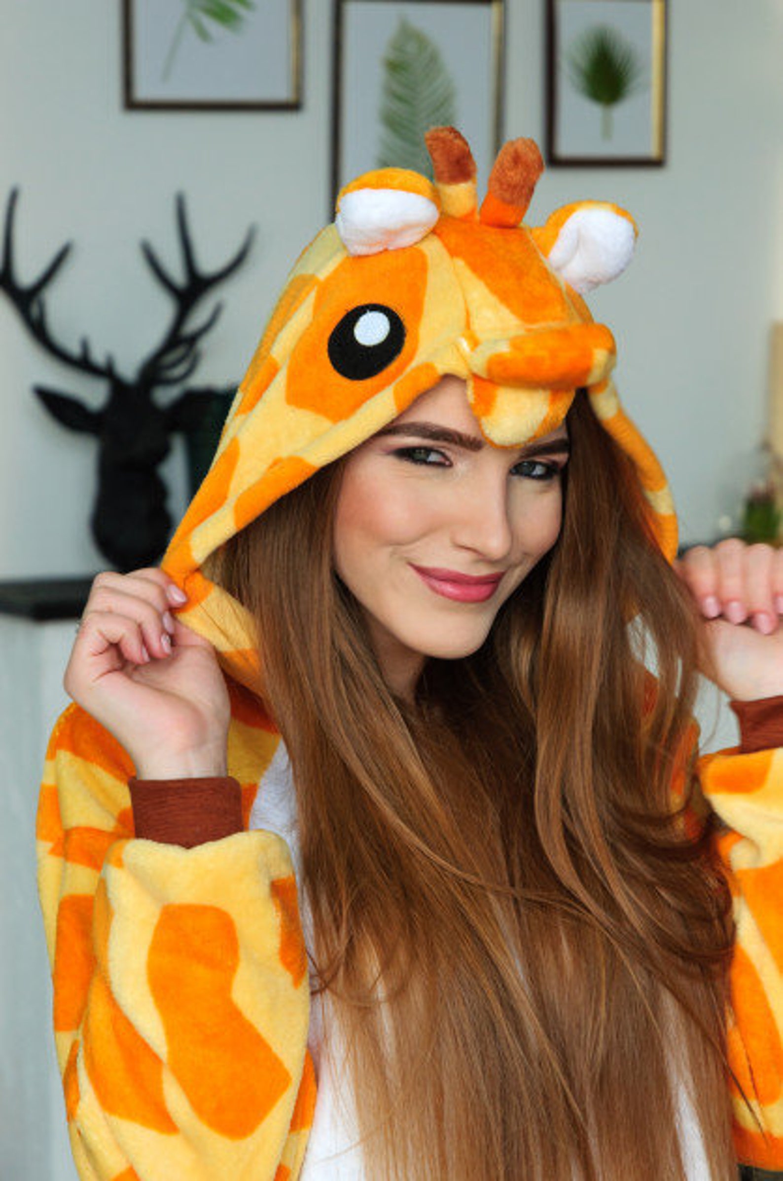 Giraffe Onesie Giraffe Costume Costume Adult Giraffe Etsy