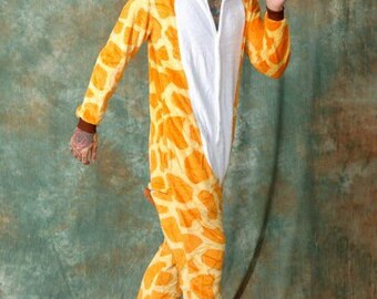 Vêtement Nuit Flanelle Pyjama Girafe DarkCom Pour Enfants Et Adultes - Combinaison Cosplay Animale Kigurumi Confortable Pour Halloween Et Noël Deguisement Lion Enfant