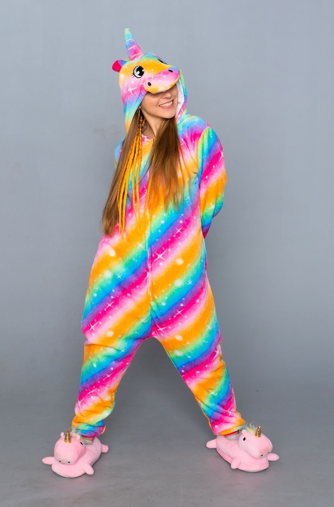 Unicorn Pajamas, Pajamas, Kigurumi, Unisex Pajamas, Adult