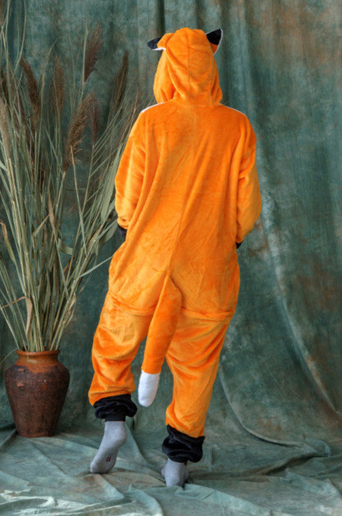 Fox Onesie Fox Pajamas Fox Onesie Adult Kigurumi Winter Etsy