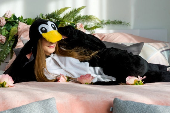 Girls penguin onesie sale