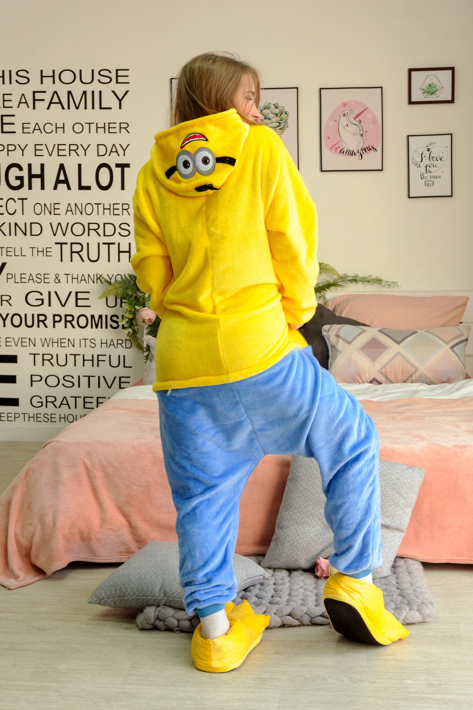 Minion pajamas kigurumi adult onesie funny pajamas adult Etsy