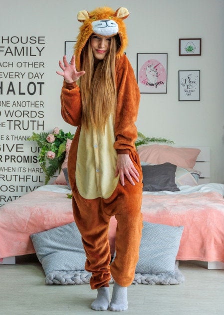 Lion Onesie - Adult Lion Onesie - Adult